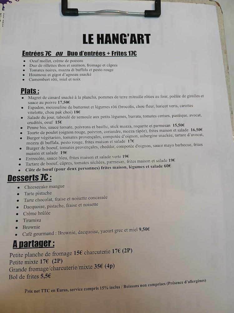 Le Hang'art - Menu Image 2