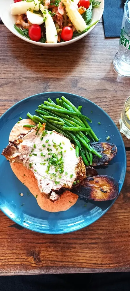 Rumsteck Sauce Au Bleu Et Frites Maison